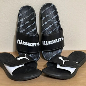 Puma slides Size 7 and Misery Slides Size 37 (6.5)